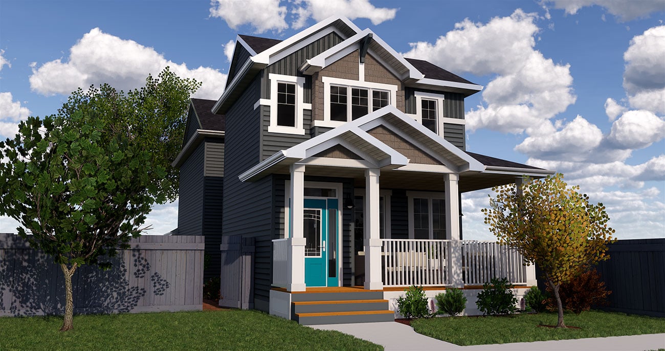 Rear Attached Garage Homes - Pacesetter Homes' Urban Courtyard Collection