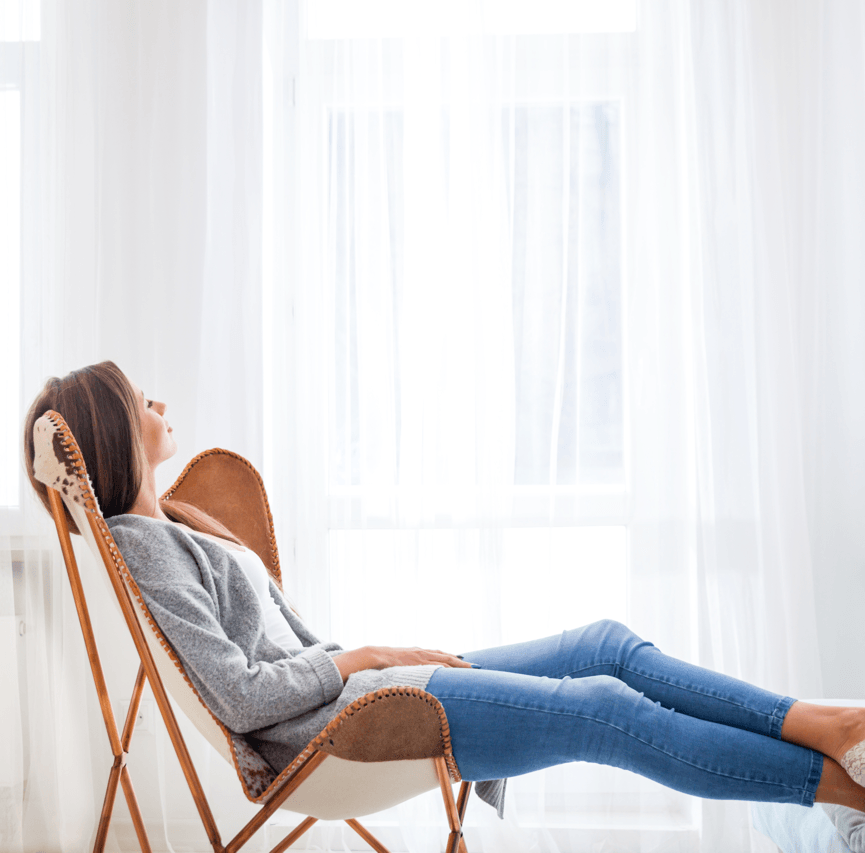 How to Create a Minimalist Home Woman Chair Image